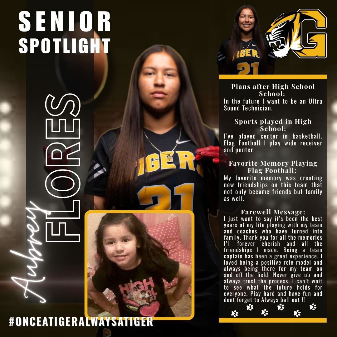 CLASS OF 2025!!!!!!!

Celebrate <a href="/flores_aubrey07/">Aubrey Flores</a> one of the original club players at Gilbert. She is become one of the best leaders, ambassadors, and port her heart into this program. We love Aubrey and excited for what the future holds. 

<a href="/Gilbert_Tigers/">Gilbert High School Athletics</a> <a href="/OTS_apparel/">Coach G</a>