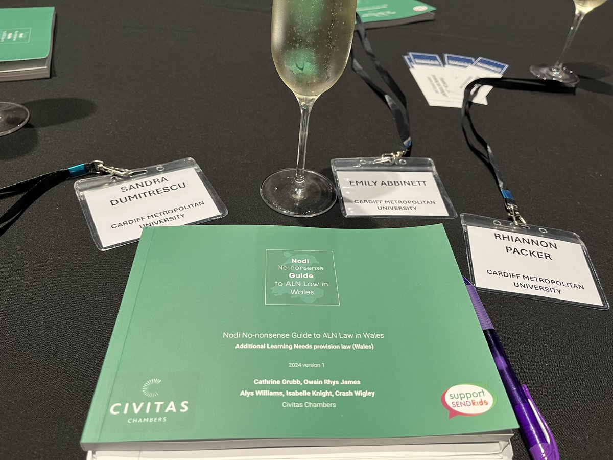 Edrych ymlaen at glywed y drafodaeth deddfwriaeth ADY yng Nghymru/Looking forward to hearing the discussion ALN law in Wales <a href="/e_abbinett/">Emily Abbinett</a> <a href="/CardiffMetCSE/">Cardiff School of Education & Social Policy</a> <a href="/CivitasChambers/">Civitas Law</a>