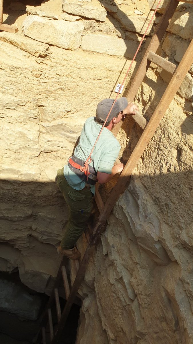 Old Kingdom chaple walls and tomb shafts a plenty. This has been an amazing season and I'm only half way through!  🥰