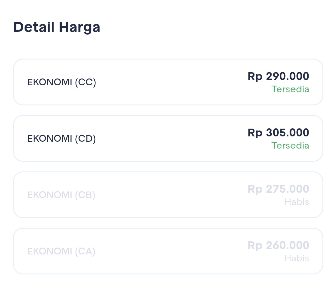 galmakeugi's tweet photo. Halo @KAI121 

Aku rela nunggu semaleman h-45 buat beli tiket subclass termurah, tp kenapa malah soldout duluan "terteranya" pdhl aku buka pas di 00.00? Malah yg dijual subclass termahal dulu? Yang lain boleh bantu jelaskan kah? 

Ini tiket Brantas ya https://t.co/sCuSwMyZYm
