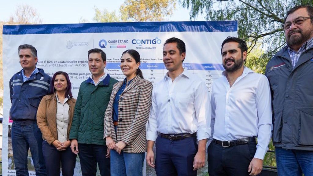 ¡Unidos por el bien común! 💧🤝🏻

La descontaminación del Río Querétaro está funcionando, y en #ElMarqués continuamos colaborando con esta y más acciones, como la inversión de 117 millones de pesos en la planta tratadora de Saldarriaga. ¡Vamos juntos y vamos fuertes!