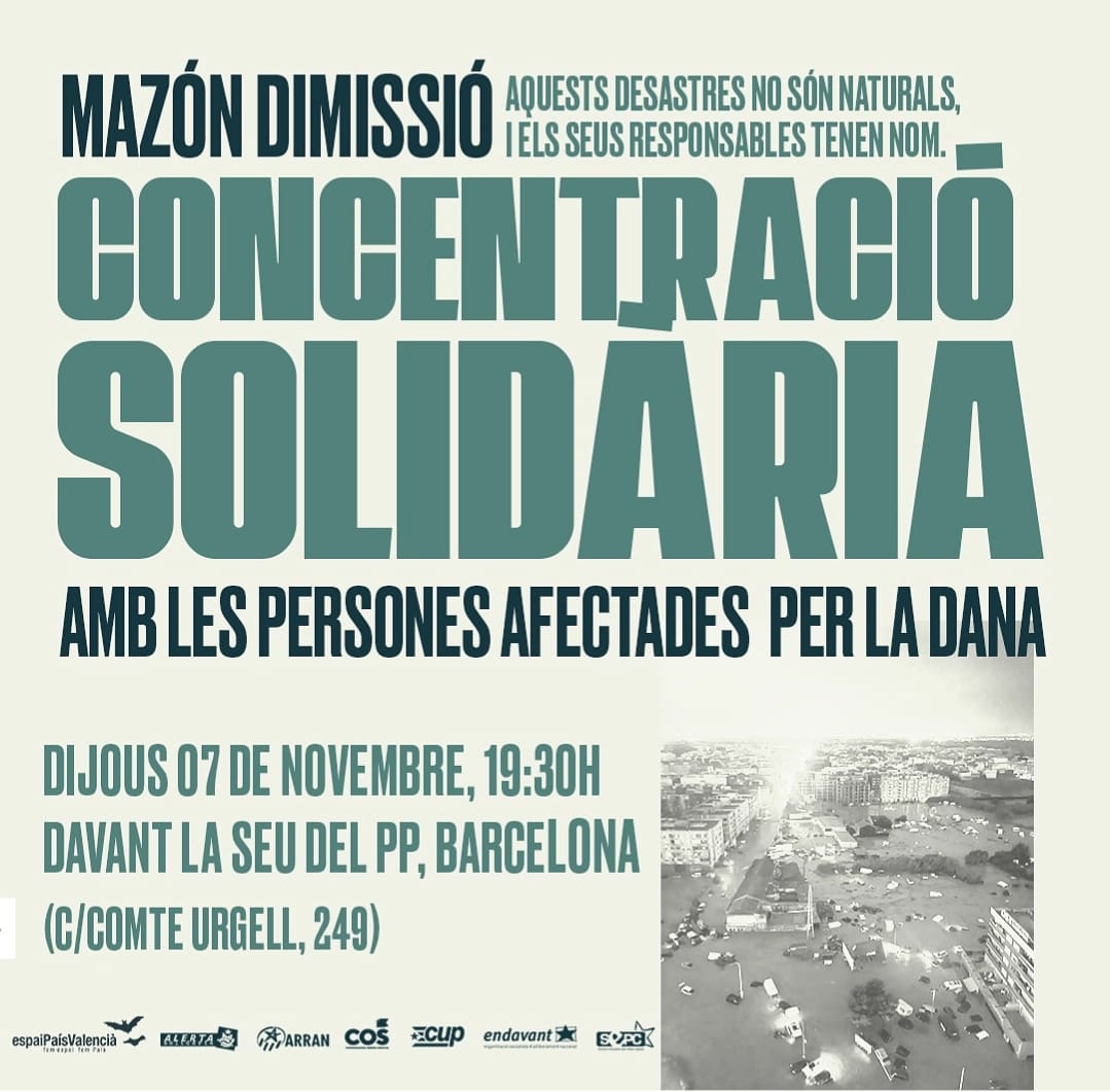 4⃣ I mobilitzar-nos. Organitzar-nos. No parar d'alçar la veu contra un sistema i un govern que permeten catàstrofes com aquesta.

Nosaltres ho farem des dels llibres com cada dia. Però també des del carrer. 🔥

Ara i sempre amb vosaltres, País Valencià.