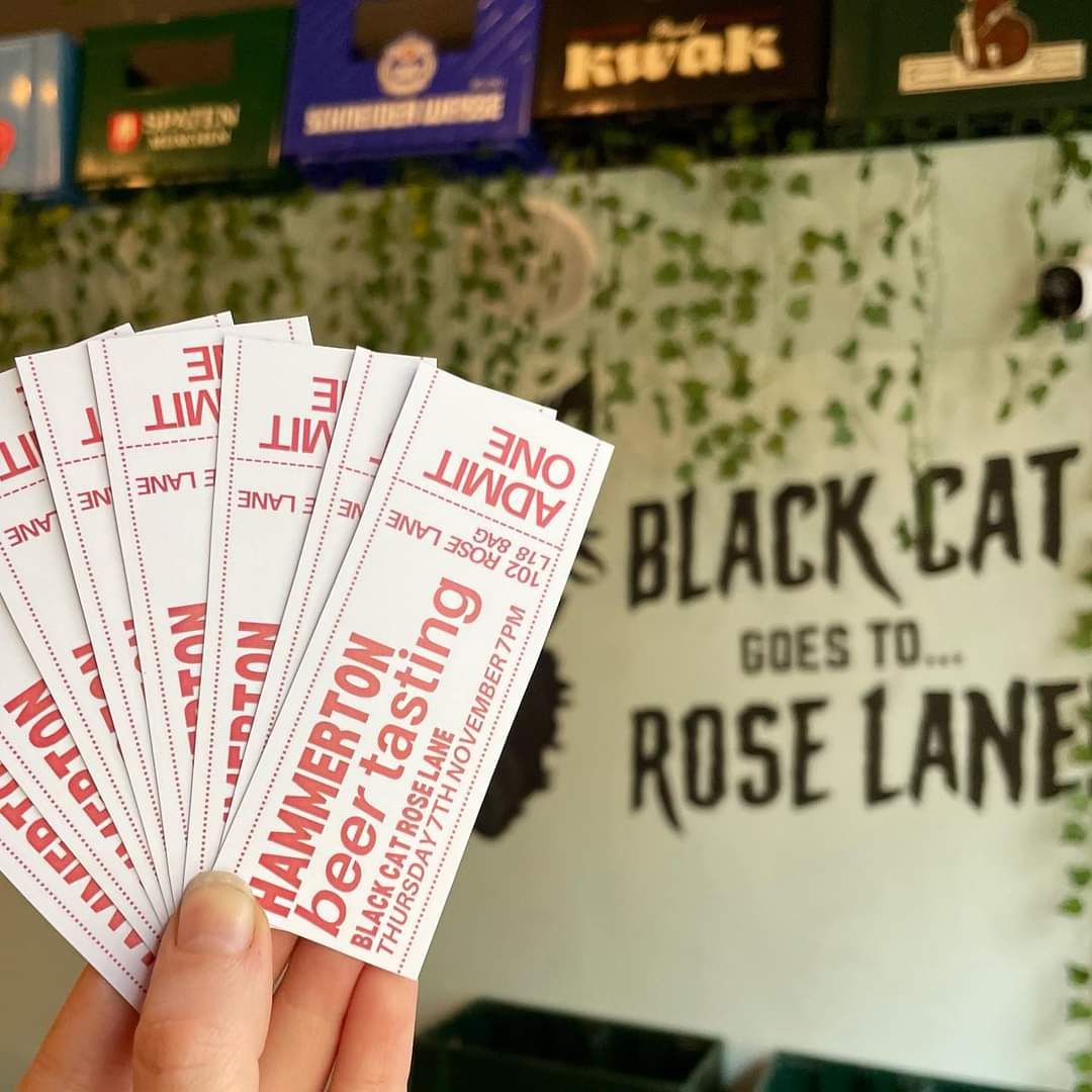 Black Cat, Liverpool (@blackcatliv) on Twitter photo 2 days to go. <a href="/HammertonBrew/">Hammerton Brewery</a> join us at Black Cat Rose Lane for a guided tasting of some brilliant beers. Still chance to grab your tickets. Available behind the bar at both pubs or from blackcatbar.co.uk 2 days to go. <a href="/HammertonBrew/">Hammerton Brewery</a> join us at Black Cat Rose Lane for a guided tasting of some brilliant beers. Still chance to grab your tickets. Available behind the bar at both pubs or from blackcatbar.co.uk