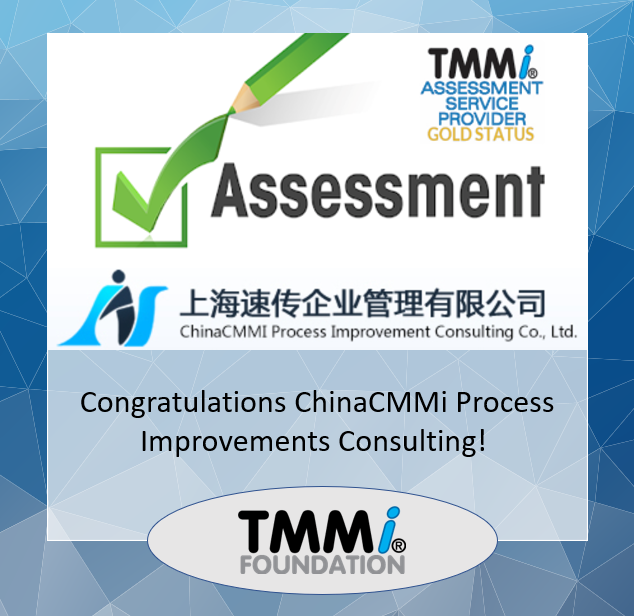 #Congratulations from everyone at the <a href="/TMMiFoundation/">TMMi Foundation</a> to #ChinaCMMi Process Improvements Consulting (chinacmmi.com) that is a Gold Status TMMi Assessment Service Provider. The gold status indicates a highly active TMMi ASP that regularly performs many TMMi assessments.