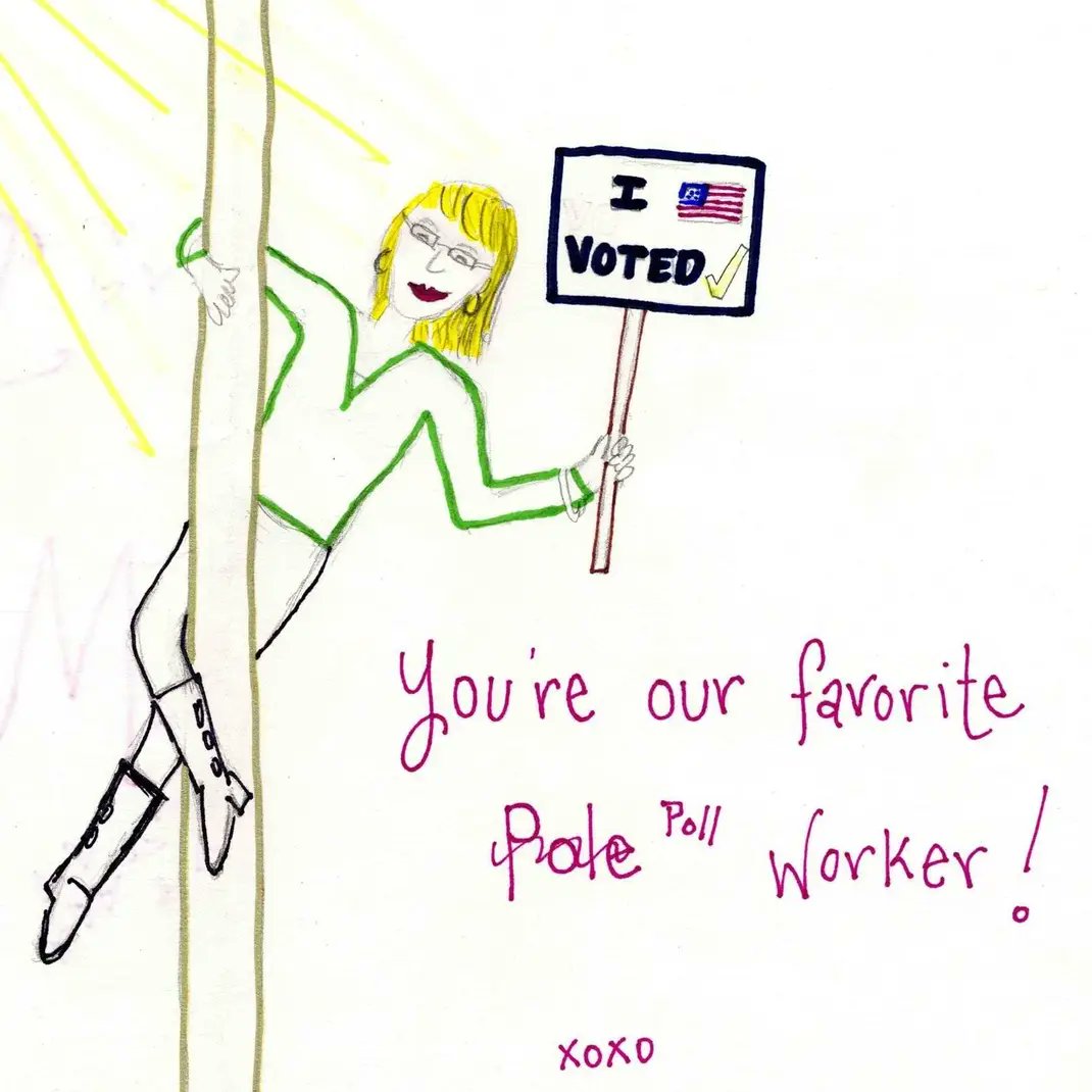 As is my Election Day custom, I am posting the best election day card I have ever received. Now go vote