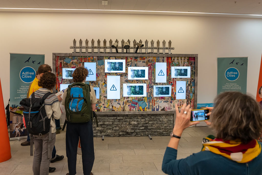 Research for Action (@research_act) on Twitter photo Great to see the first outing for <a href="/adfreecities/">Adfree Cities</a> & <a href="/AdblockBristol/">Adblock Bristol</a> Dystopian Billboard at #FearlessCities
Looking forward to their follow-up piece on #SurveillanceCapitalism
#subvertise
#climatebreakdown
#righttothecity Great to see the first outing for <a href="/adfreecities/">Adfree Cities</a> & <a href="/AdblockBristol/">Adblock Bristol</a> Dystopian Billboard at #FearlessCities
Looking forward to their follow-up piece on #SurveillanceCapitalism
#subvertise
#climatebreakdown
#righttothecity