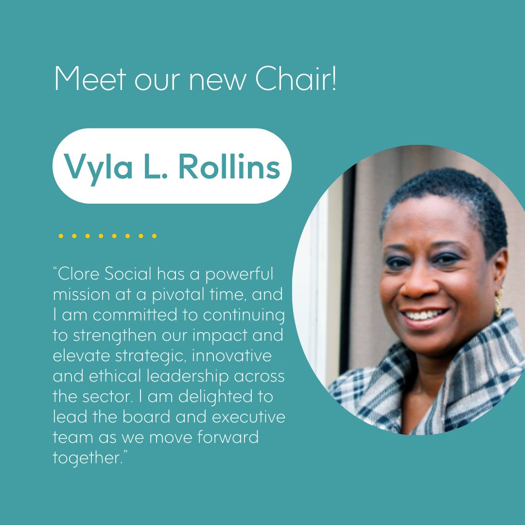 We are thrilled to announce that in December 2024 <a href="/VylaRollins/">Vyla L. Rollins</a>  Rollins will become the new Chair of our Board of Trustees! 

Vyla’s extensive leadership expertise and a commitment to driving the change our world needs makes her the ideal candidate for the role of Chair. Vyla