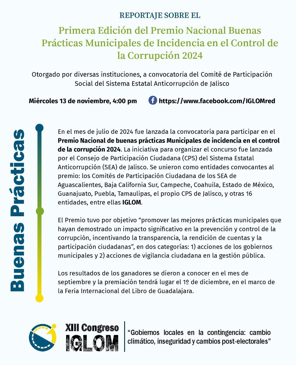 RIglom's tweet photo. 🔔 ⏰
El XIII Congreso IGLOM está por comenzar 🎊

🔖  Consulta el Programa General, participa y asiste 👇
https://t.co/mPkRblp7TO

🤝 ¡Te esperamos! https://t.co/Nmp7ZdooAs