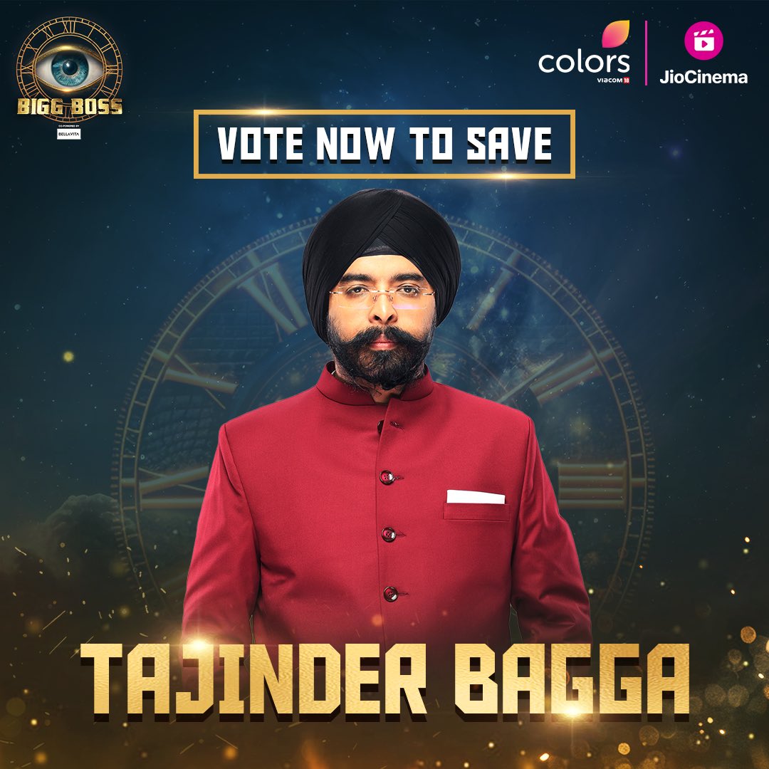 🔁 RP &amp; ♥️ Like if you're voting for #TajinderBagga

Voting lines open till Thursday 10am. 

#SalmanKhan #BiggBoss18 #BiggBoss #BB18 @BB24x7_