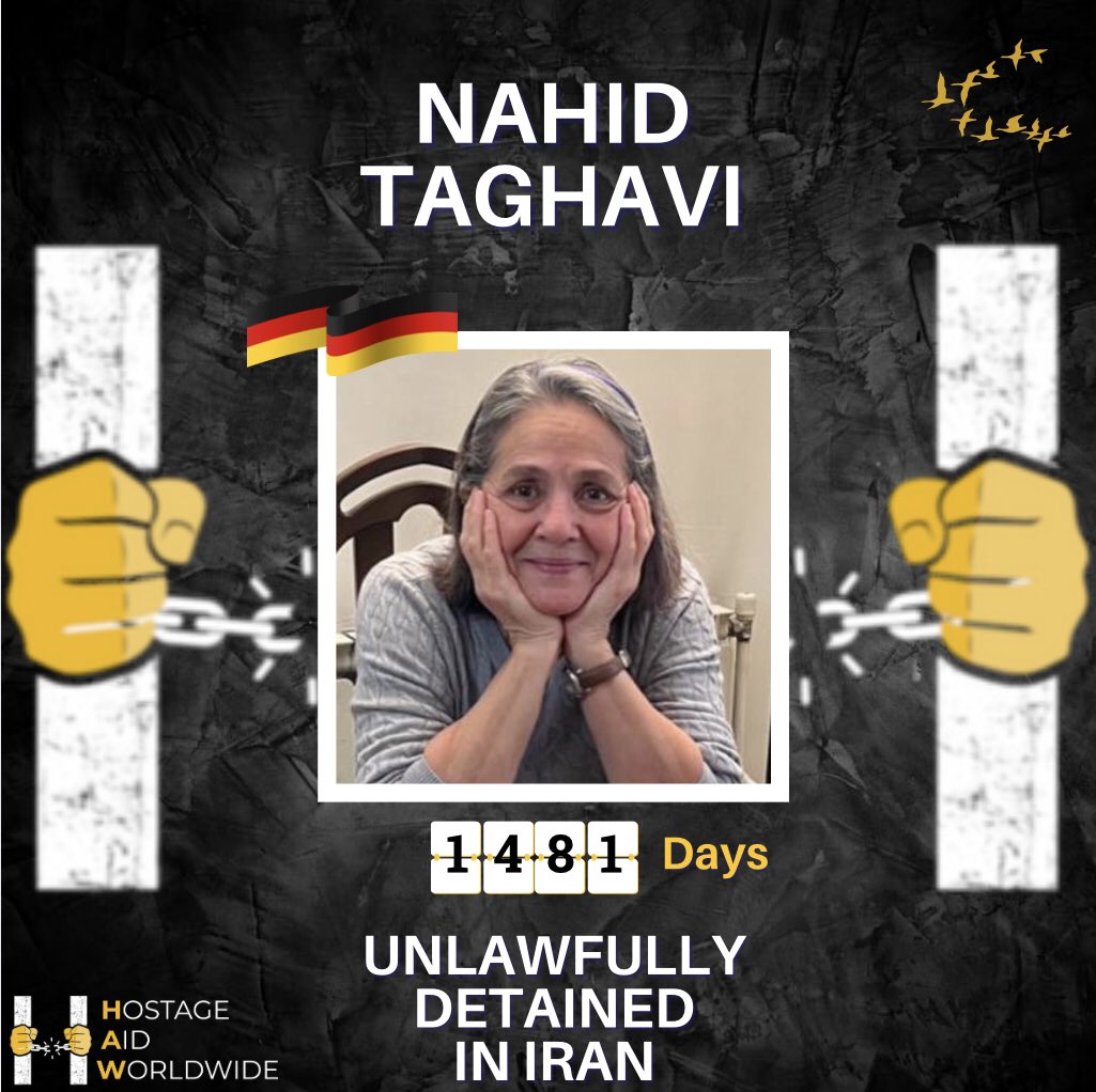 HostageAid's tweet photo. Her name is Nahid Taghavi! @Bundeskanzler @ABaerbock, you failed Jamshid Sharmahd & you still fail to mention another German unlawfully detained in #Iran, Nahid. You stood by as Iran murdered Jimmy & you continue to do nothing to #FreeNahid. This blatant disregard for innocent human lives is completely unacceptable.

@GermanyDiplo @AuswaertigesAmt @amnesty_de @HNeumannMEP  @AxelVossMdEP @moritzkoerner @mariam_claren @ICHRI @EUWatchBrussels @AmnestyIran @HawarHelp