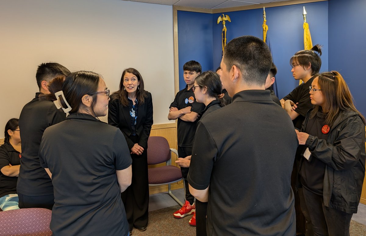 Happy Election Day! Students from the Lower Yukon School District studying in Anchorage at the Kusilvak Career Academy visited us at City Hall yesterday, to ask tough questions and learn about voting and civic engagement. Follow their lead - get out and vote today!