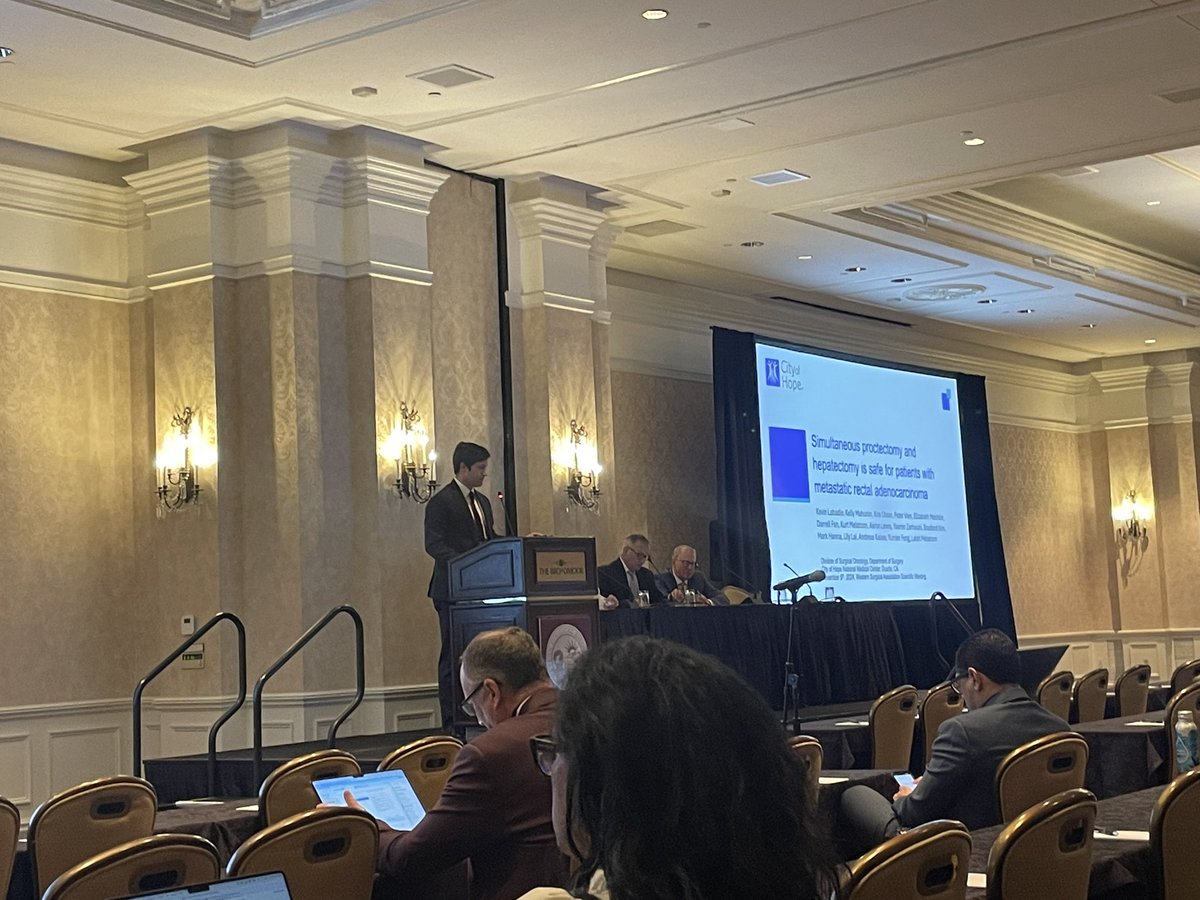 City of Hope Surgical Oncology (@coh_surgonc) on Twitter photo At the Western Surgical Society <a href="/kplabadie/">Kevin Labadie</a> presenting <a href="/cityofhope/">City of Hope</a> data demonstrating safe multidisciplinary synchronous resection of rectal cancer and liver metastases <a href="/SoCalYuman/">Yuman Fong</a> <a href="/AndreasMKaiser/">Andreas M Kaiser MD</a> At the Western Surgical Society <a href="/kplabadie/">Kevin Labadie</a> presenting <a href="/cityofhope/">City of Hope</a> data demonstrating safe multidisciplinary synchronous resection of rectal cancer and liver metastases <a href="/SoCalYuman/">Yuman Fong</a> <a href="/AndreasMKaiser/">Andreas M Kaiser MD</a>