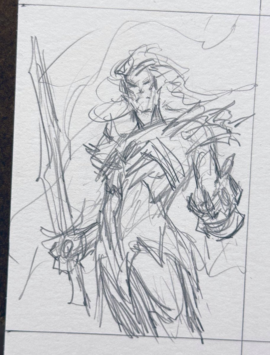 YVSokolovArt's tweet image. Working on #knull today
This is the #prelim 
@Marvel #comics #comicart