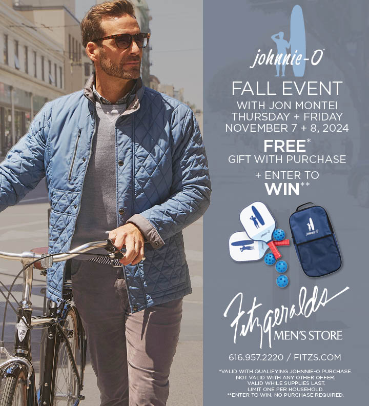 FitzsMenswear's tweet image. The @JohnnieO Fall Event w. Jon Montei! FREE GWPs and enter to win Johnnie-O swag! This THURSDAY + FRIDAY, NOV. 7 + 8.
.
.
.
#GrandRapids #JohnnieO #PickleBall #MensWear