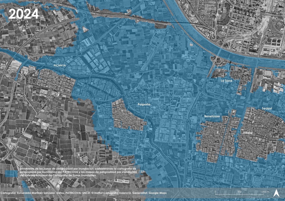 Si voleu tenir una idea aproximada de la gravetat de la problemàtica d'inundació als municipis de Catalunya, podeu accedir al fil que vaig dedicar al tema després de la DANA l'octubre de l'any passat ▶️