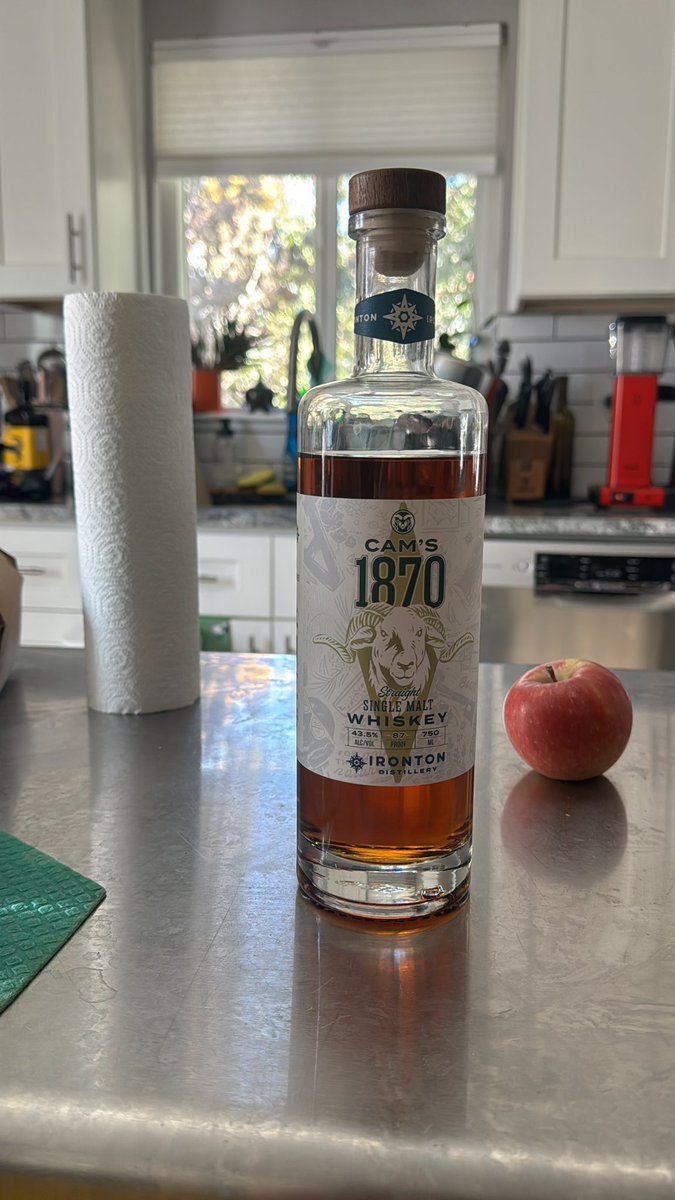 CAAARRLL89's tweet photo. @JasonKirk_fyi I wanted to let you know that *our* colorado state rams have a partnership with a local whiskey maker https://t.co/PXh625xJs0