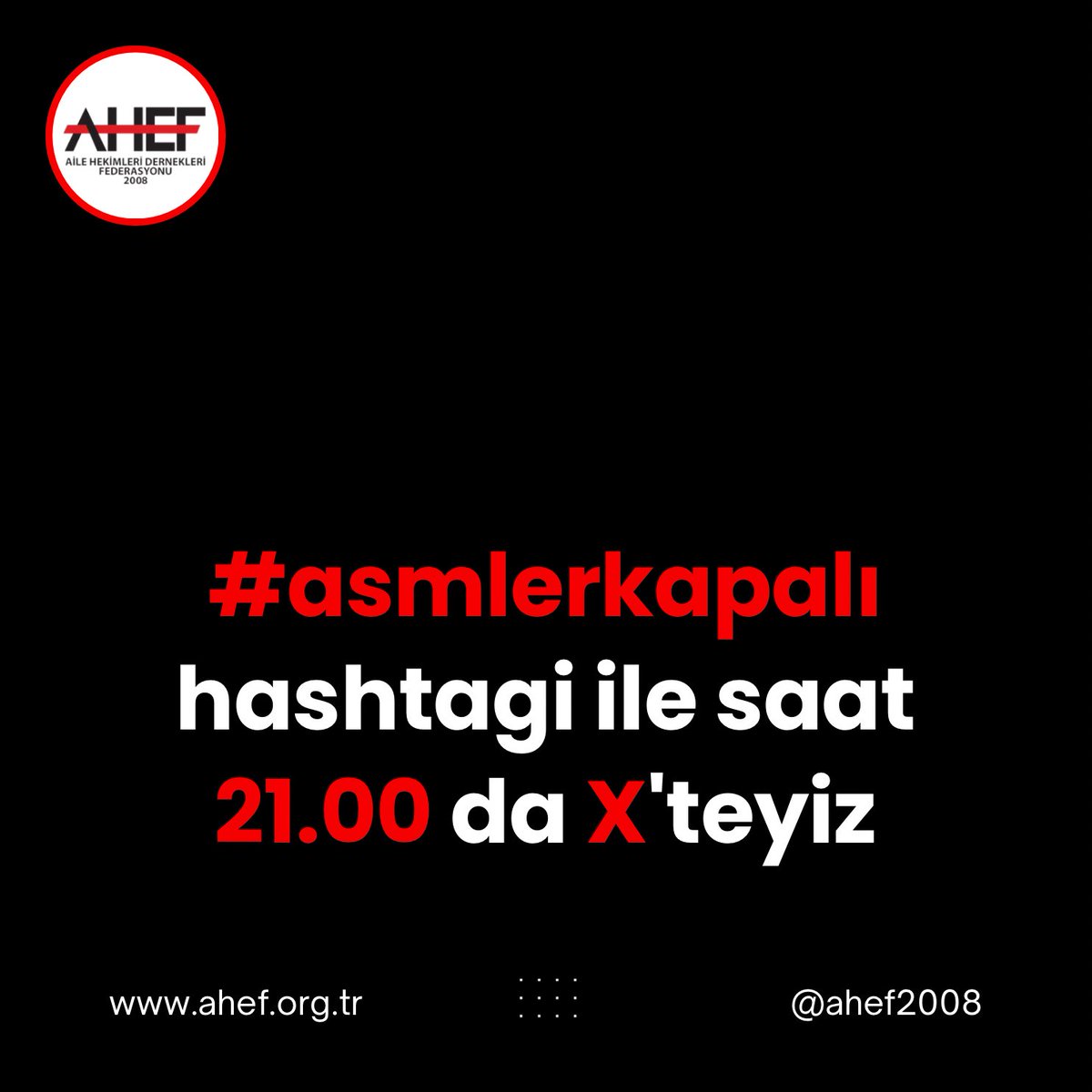 Bugün tüm yurtta onurlu hekim duruşu sergileyerek HEKİM HAKLARI MÜCADELESİNİ yeniden alevlendiren 
AİLE HEKİMLERİMİZE SELAM OLSUN..

#asmlerkapalı etiketine <a href="/tibbiyelisozluk/">Tıbbiyeli Sözlük</a> olarak destek veriyor ve tüm hekimlerden destek bekliyorum.

HAKLIYIZ,KAZANACAĞIZ 💪