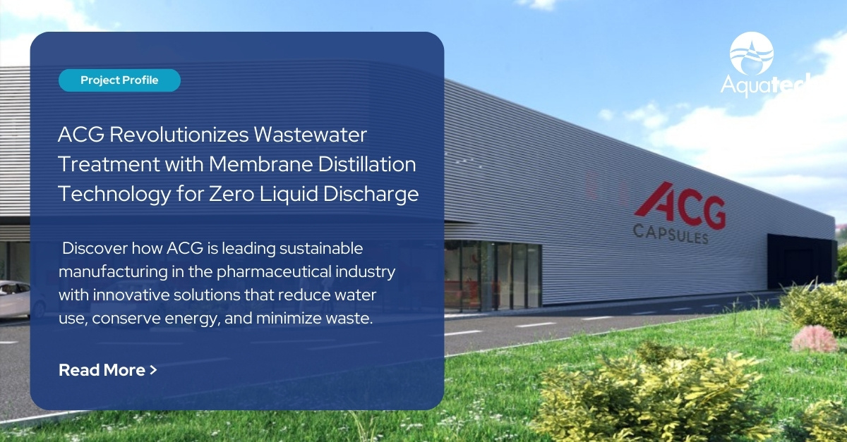 In a move towards more sustainable operations, <a href="/ACGWorld/">ACG World</a> partnered with us to implement an innovative zero liquid discharge (ZLD) solution for wastewater treatment across four of its manufacturing facilities in India.

Learn more at: hubs.ly/Q02R4-MY0
