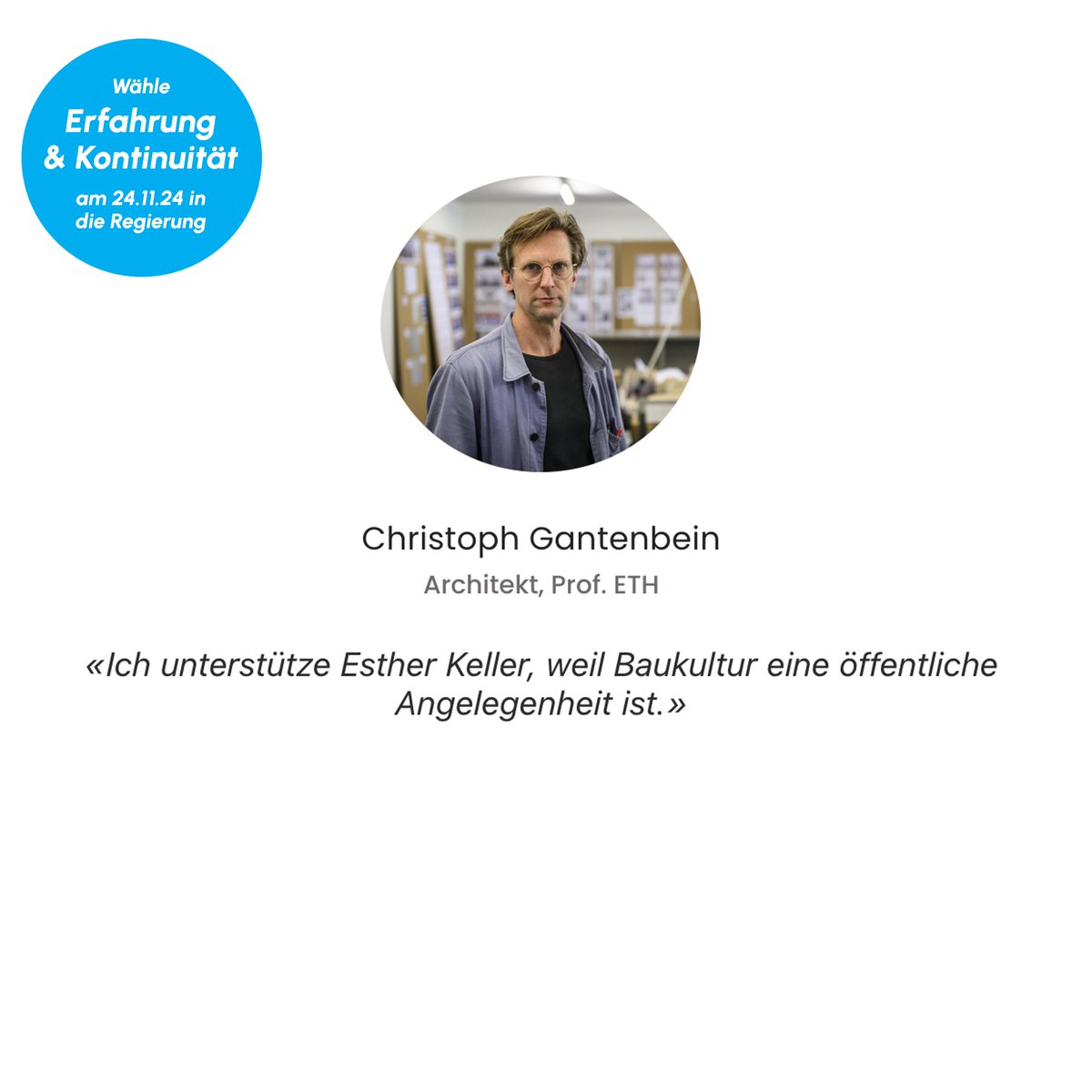 Wähle Erfahrung und Kontinuität für den 2. Wahlgang der Regierungsratswahlen am 24. November 2024 - Wähle Esther Keller in die Regierung! 🌳🚴‍♀️🚉