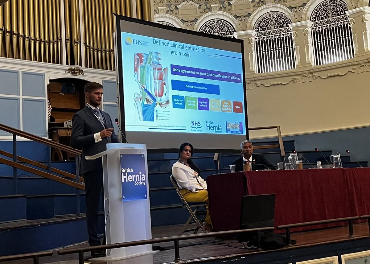 Maciej Pawlak (@maciejpavvlak) on Twitter photo Thrilled to share that the <a href="/JubileeHospital/">NHS Golden Jubilee</a> Abdominal Wall Surgery Team presented at the <a href="/BritishHernia/">British Hernia Society</a> meeting in Oxford, with our work selected for the Best Video Prize session! 🏆 Thrilled to share that the <a href="/JubileeHospital/">NHS Golden Jubilee</a> Abdominal Wall Surgery Team presented at the <a href="/BritishHernia/">British Hernia Society</a> meeting in Oxford, with our work selected for the Best Video Prize session! 🏆
