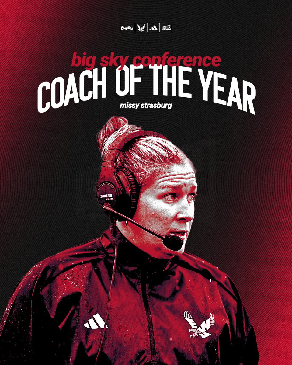 EWUSoccer's tweet image. Missy Strasburg is your Big Sky Coach of the Year! 

#GoEags 🦅 #bigskysoccer #ncaasoccer