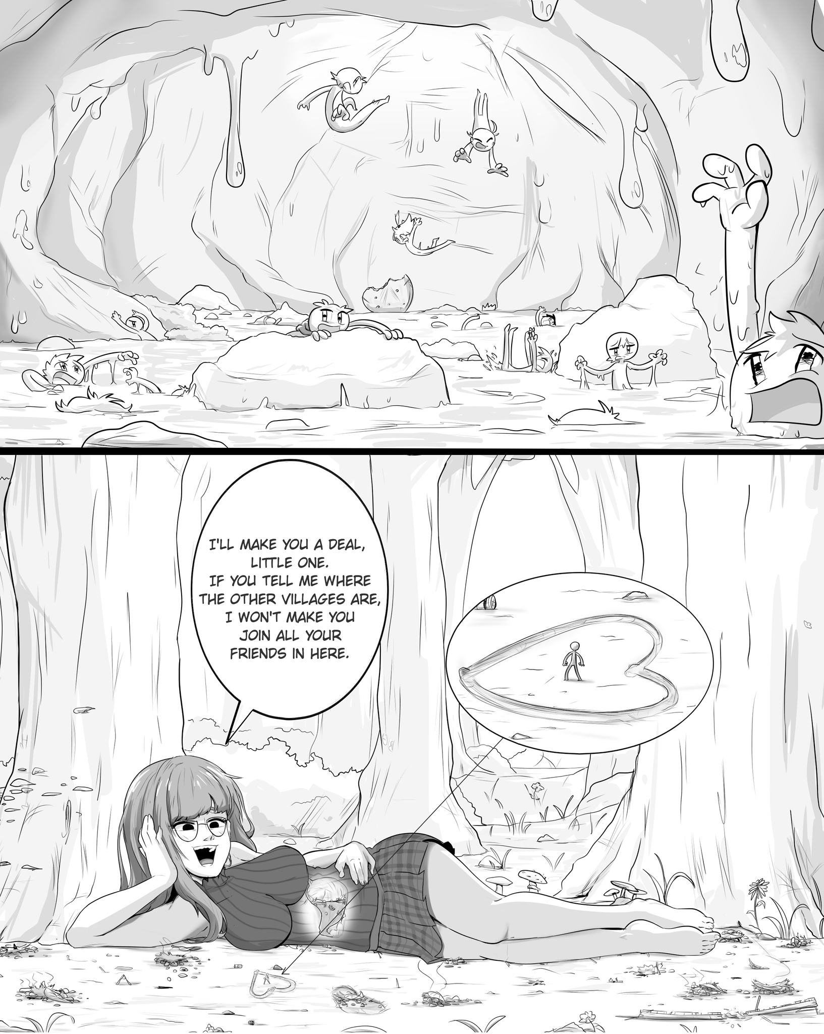 4 pic. When the ground shook and the giant girl appeared, the little ones knew they had nothing to do, the worst day of their lives. On the other hand, for Bea, who was able to fulfill her dreams of being a giantess, it was the best. Awesome work by: @BigiGts #SizeTwitter #giantess https://t.co/Czt2jZXSpZ