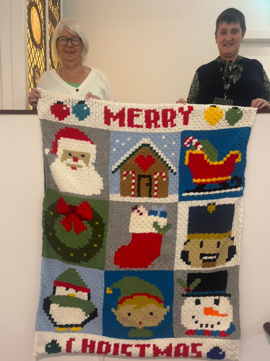 The Crochet ladies are gearing up for Christmas market on Dec 15th

Mary McCarthy (left) made this magnificent wall hanging &amp; brought it in today to get the women in the festive mood

We are seeking the light as the days turn darker

Marie O Connell(right) wonderful volunteer