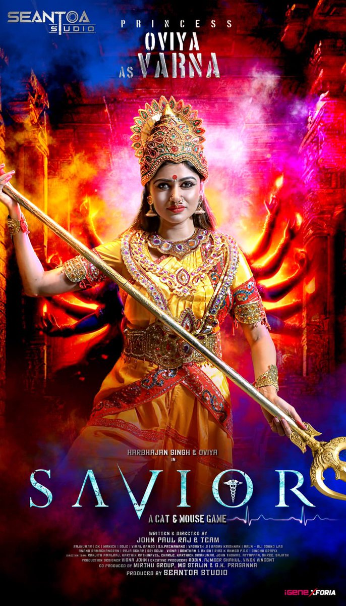 ItsAbishek04's tweet image. The #TitleLook &amp;amp; #CharacterIntro of #SeantoaStudioProductionNo3 is here &amp;amp; titled #Savior 

#HarbhajanSingh #Oviyaa #VTVGanesh #GPMuthu
@DirectorJohn3 @DK_musicoffl