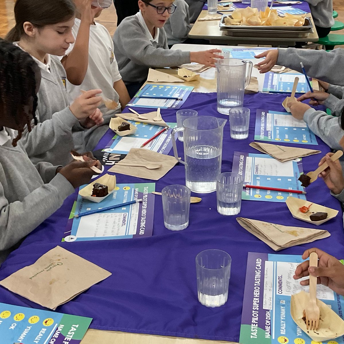 Today, our students had an amazing food-tasting experience at school! 🎉 Thanks <a href="/JuniperVentures/">Juniper Ventures</a> and to our School Council, who got to taste a variety of foods. The children loved trying new flavours and having an impact on the school menu! #FoodTasting #StudentVoices