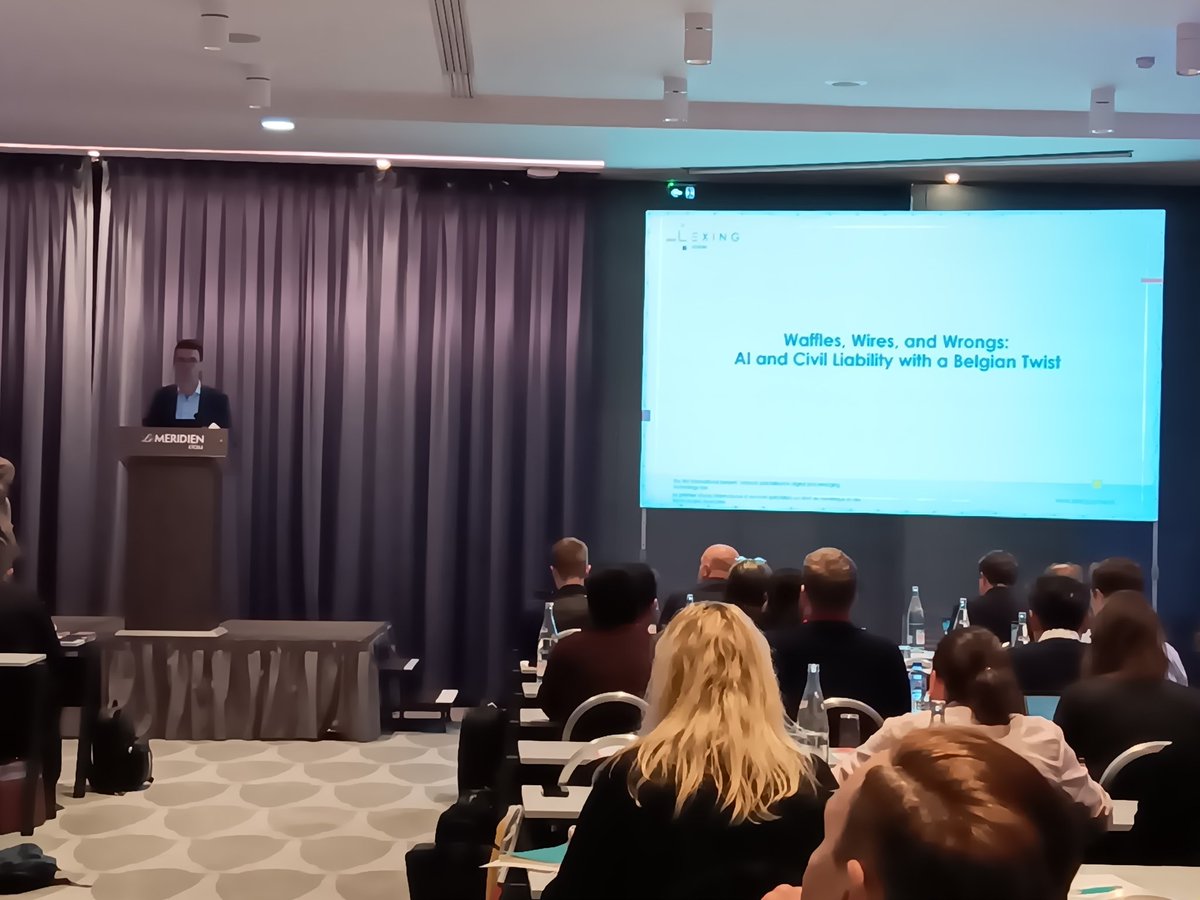 LexingAvocats's tweet photo. Conférence du réseau mondial Lexing sous l'égide de @LexingAvocats. Intervention d'Alexandre Cassart (@acassart , @LexingBelgium) sur le thème "IA et responsabilité". Suivez nous sur YouTube https://t.co/HmKWcPjB5R… !
#LexingAI #LexingIA #IA #GenAI https://t.co/feaZLJ8kqJ