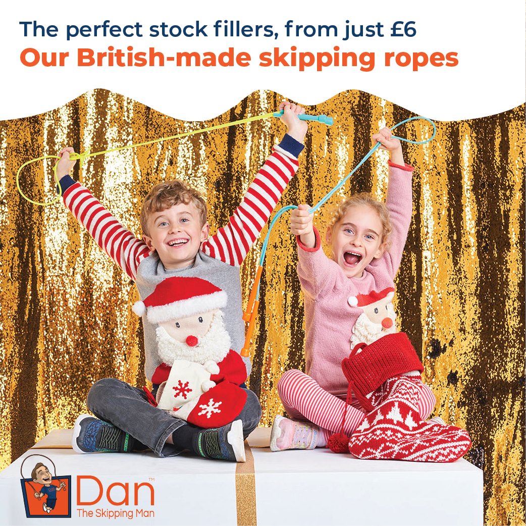 Looking for the perfect early stocking filler this Christmas? Dan the Skipping Man® offers high-quality, British-made skipping ropes that are both fun and beneficial for health. With first-class delivery, these ropes make an excellent gift for children and adults alike.