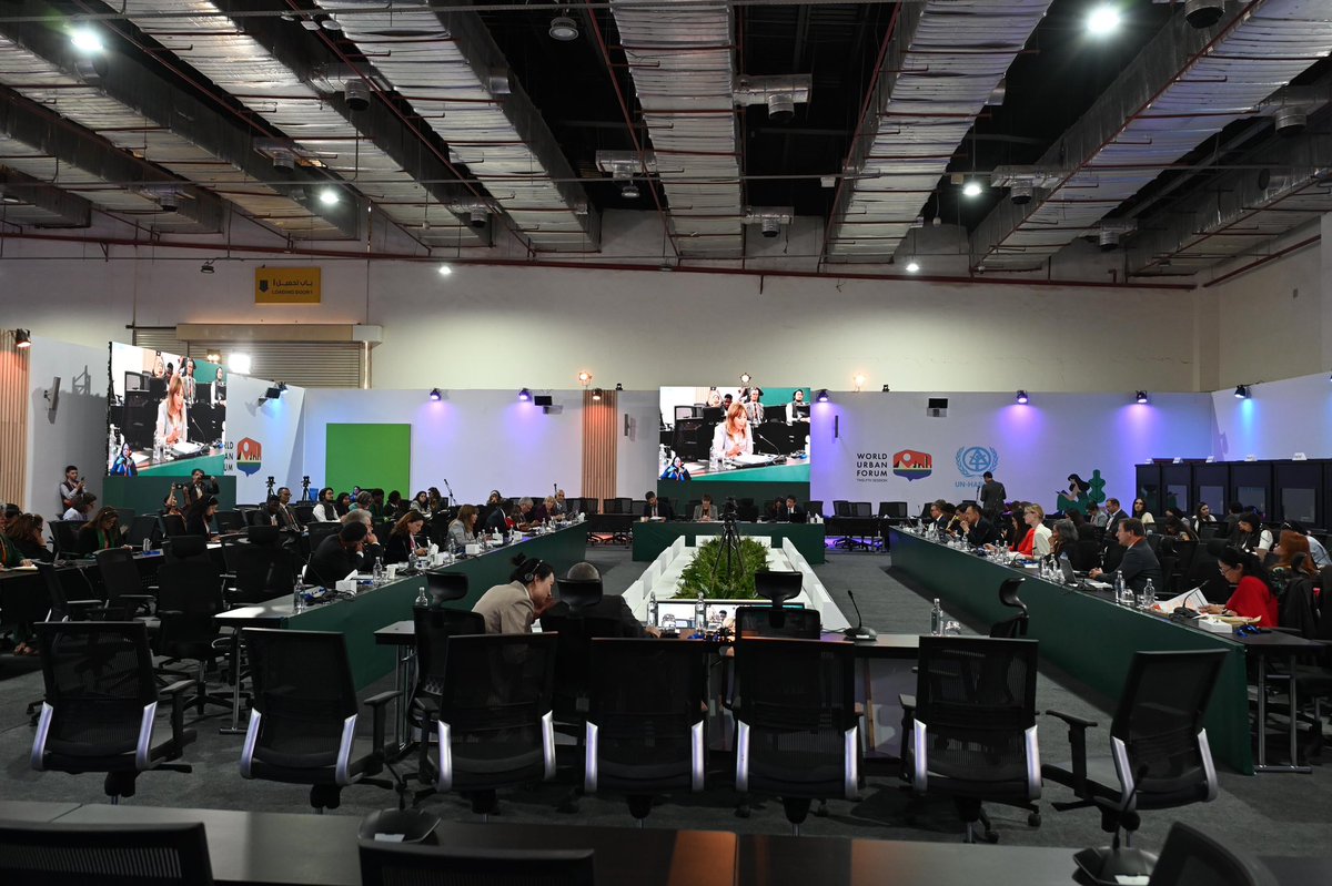 HaoliangXu's tweet photo. Honoured to address the One UN Roundtable at #WUF12 in Cairo focussed on addressing funding gaps for 📈 delivery of #SDGs.
#FfD4 outcome can make a real difference to augment the integrated local financing frameworks— to mobilizing &amp; aligning public &amp; pvt finance at local level. https://t.co/YJLtUY2K7R