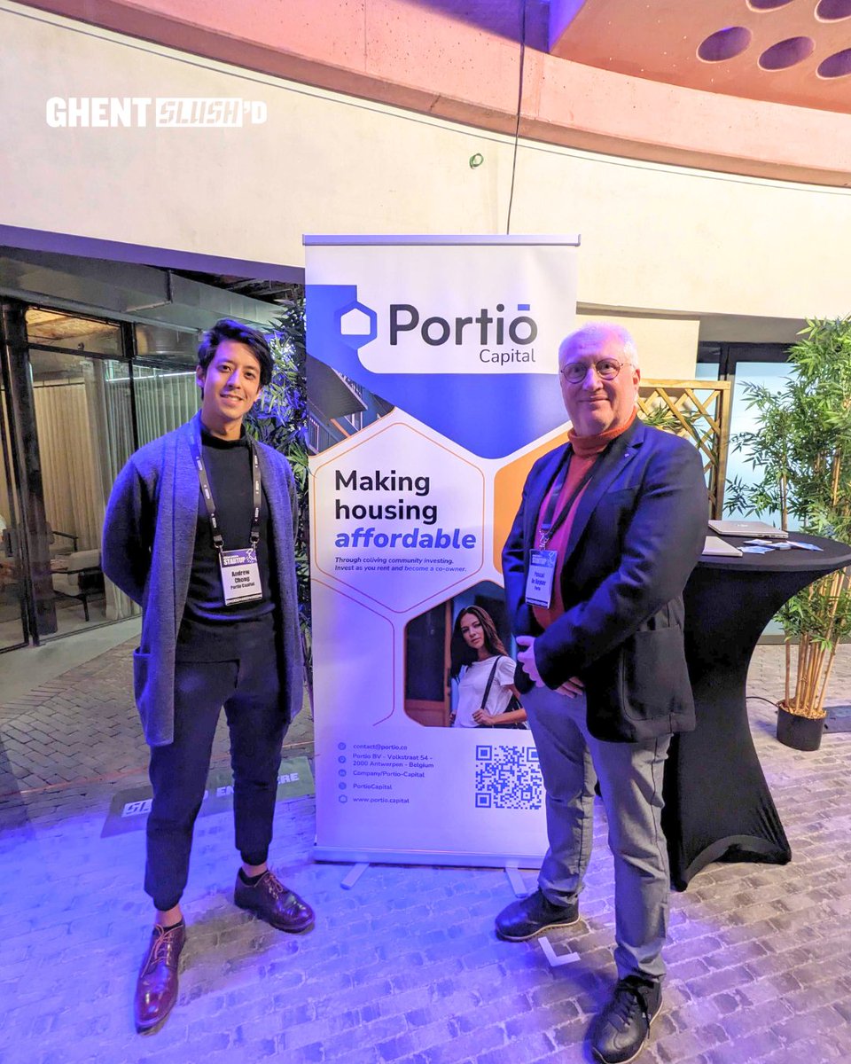 Andrew Chong and Pascal De Keyser are on the ground at Ghent Slush'D, ready to connect and talk about how Portio Capital is making housing more affordable through coliving and community investing.
