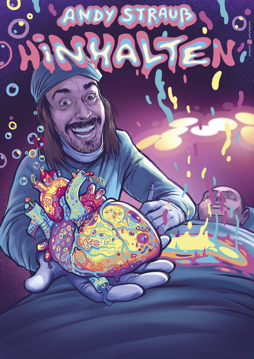 Tourplakat für "Inhalte hinhalten". VVK unter: linktr.ee/establishmensch