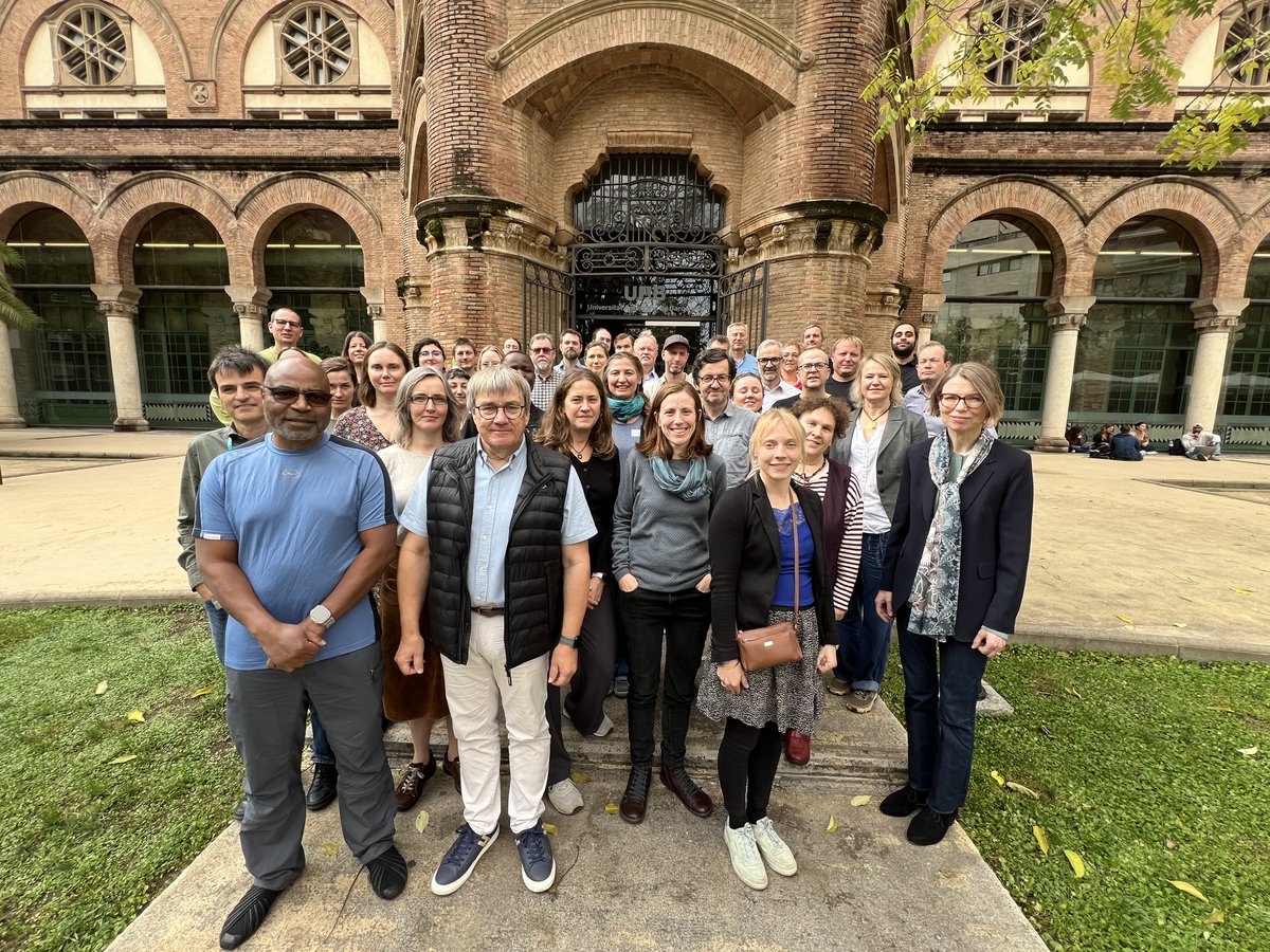 A productive AquaINFRA Partner Meeting so far at the beautiful Casa de Convalescència in Barcelona! Great to collaborate with our team, including Project Coordinator Henning Sten Hansen from Aalborg University Copenhagen (foreground) 

#AquaINFRA #HorizonEurope #OpenScience