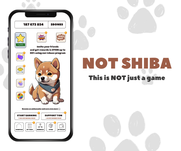 Not_Shiba_X's tweet photo. Not Shiba is not just a game

Invite your friends and earn up to 30% in $TON from their purchases. Your earnings will be automatically credited to your in-game wallet

Spin the wheel of fortune and win $NOT, $DOGS

#NotShiba #Web3 #Crypto #Notcoin #T2E https://t.co/Bu3W5UVY71