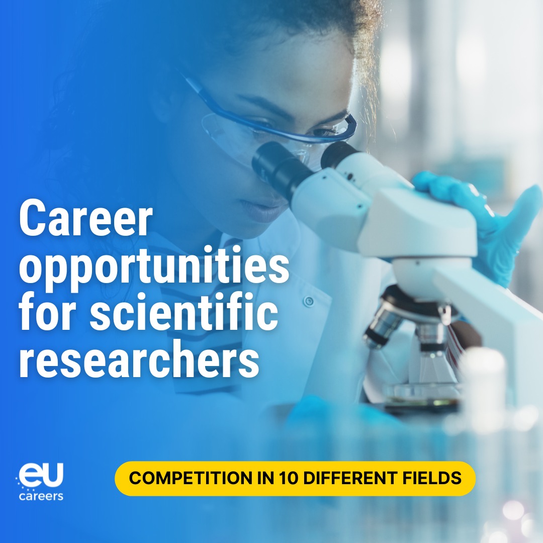 Work with us! We are looking for researchers in 10 different fields, including environmental sciences, energy, ICT, data analysis, health, transport, social sciences, economics and more.

All details: europa.eu/!Gcjwkp

🗓️ Apply by 10 December

#EUCareers #EUScienceJobs
