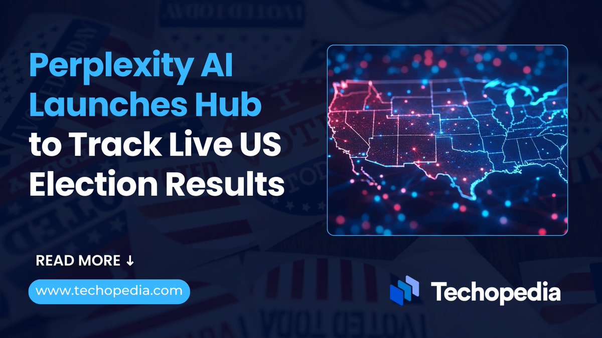 techopedia's tweet image. Perplexity created the election hub on its answer engine to help users understand critical issues, make informed voting decisions, and track election results.
Learn more: bit.ly/3AoYKlp

#PerplexityAI #ElectionResults #AnswerEngine #USPolitics #LiveUpdates