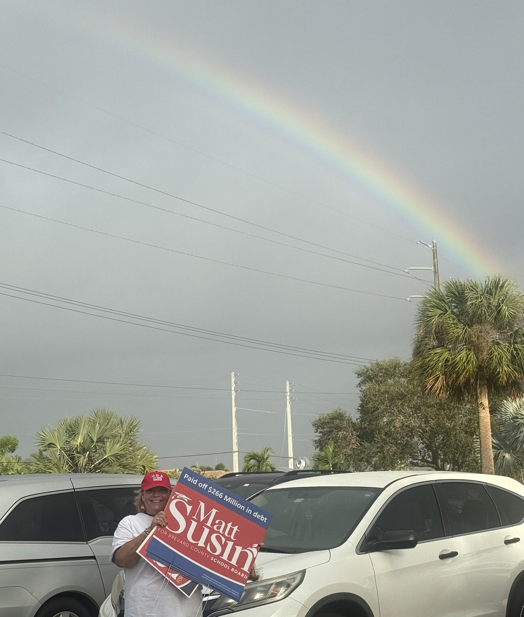 Thank you to my amazing volunteers for getting up and out there! Your support means everything! #mattsusin #brevardschools #brevardcounty