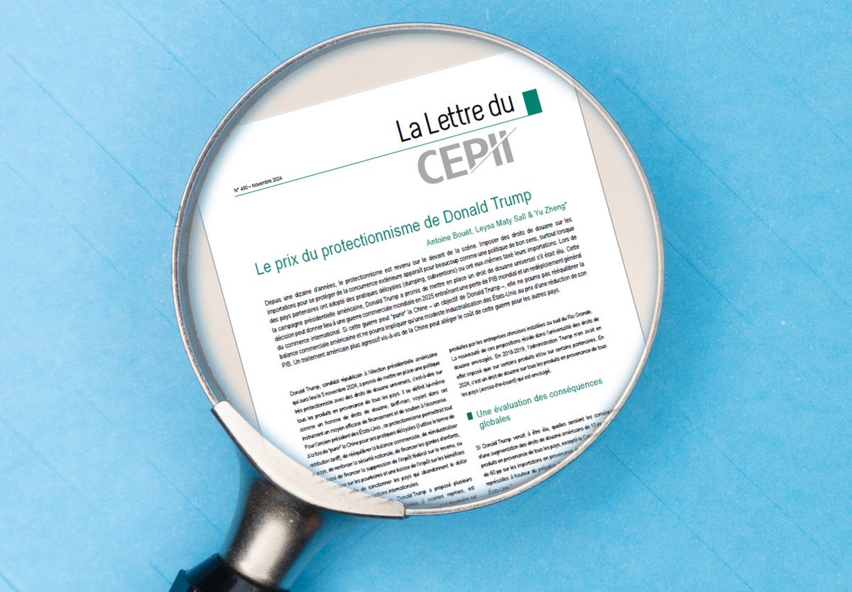 Rexecode's tweet photo. #LeDoc de la semaine: L’impact du #protectionnisme promis par D. #Trump sur le commerce et le PIB au niveau mondial, des Etats-Unis et de la #Chine: une simulation à l'aide du modèle Mirage
@CEPII_Paris
@AntoineBouet1 Yu Zheng, Leysa Maty Sall en bref⤵️
https://t.co/ayiDHDWw5I https://t.co/x0ShKjknRh