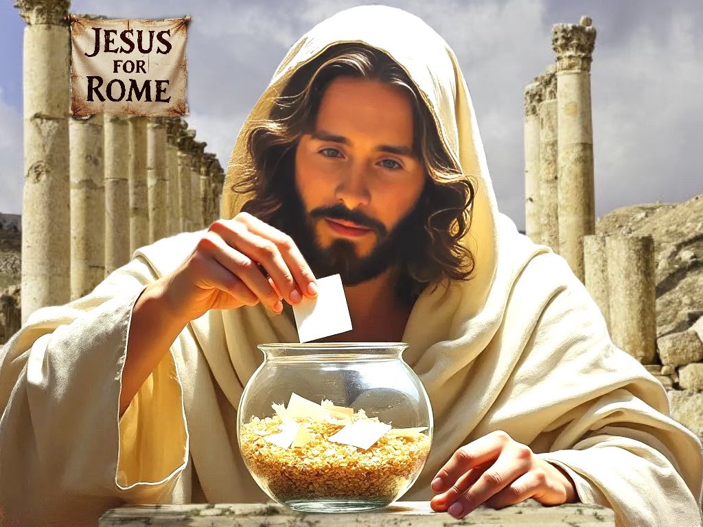 GaryPetersonUSA's tweet photo. Vote with the confidence of Christ when he cast the deciding vote for himself to become President of the Disciples. https://t.co/ytOIdnIwVf