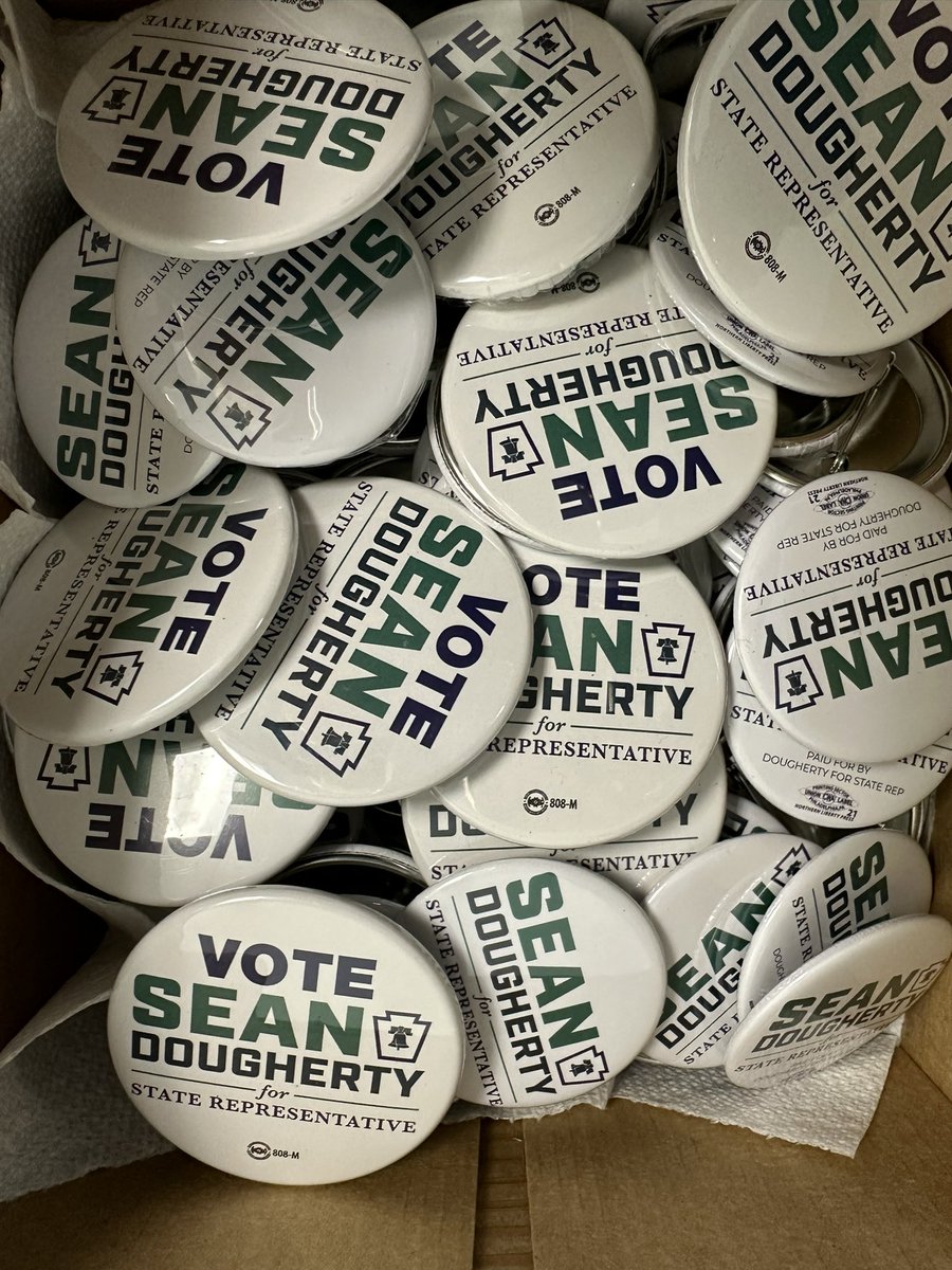 SeanforPA172's tweet photo. Polls are now open and will remain open until 8:00pm tonight, November 5th. If you have a mail ballot that needs to be returned, the deadline to do so is by 8:00 tonight. 

Go vote, and vote Sean Dougherty - press button #108! https://t.co/dQDvjrSLcQ