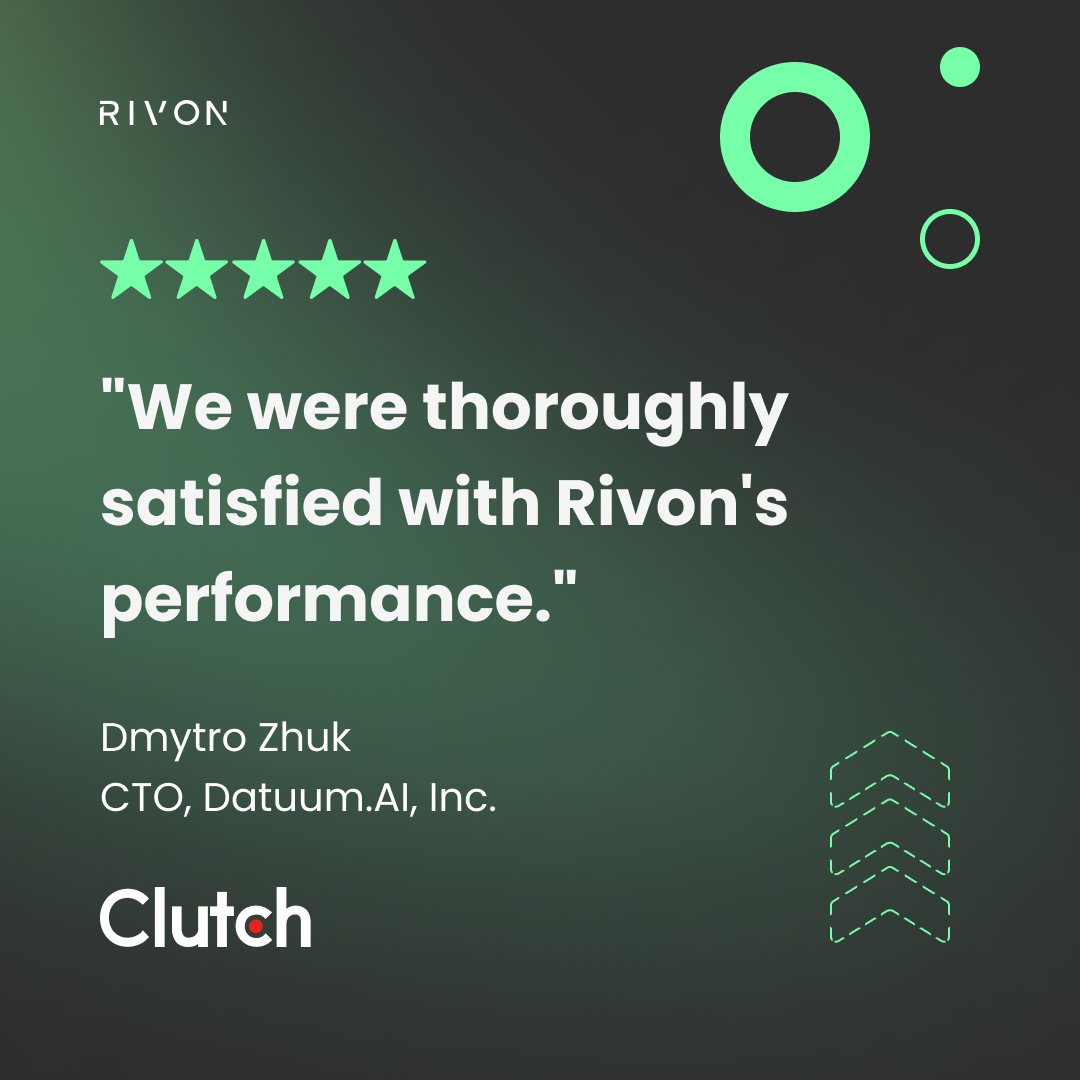 rivonagency's tweet image. Grateful for the trust! 🌟 There’s nothing better than seeing our clients achieve their goals. Thank you for choosing Rivon as your IT partner on the journey to success! #TechSupport #ITforStartups
#FlexibleSolutions #GrowthMindset
#RivonSuccess #InnovationDriven