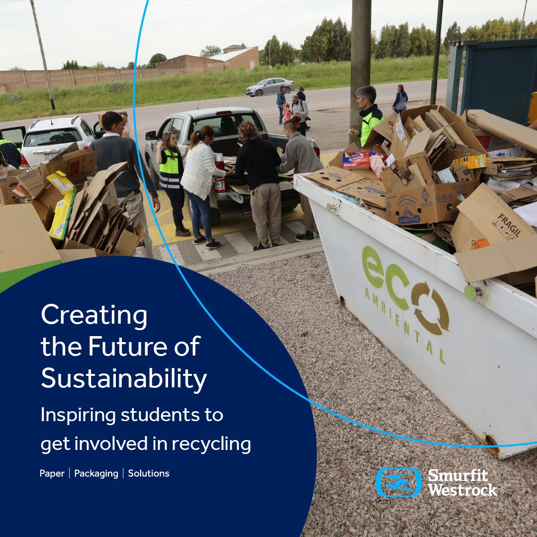 Smurfit Westrock is excited to team up with the next generation of #sustainability leaders through initiatives like our ReCreo program in Coronel Suárez, Argentina, encouraging students to collect cardboard and paper for #recycling.