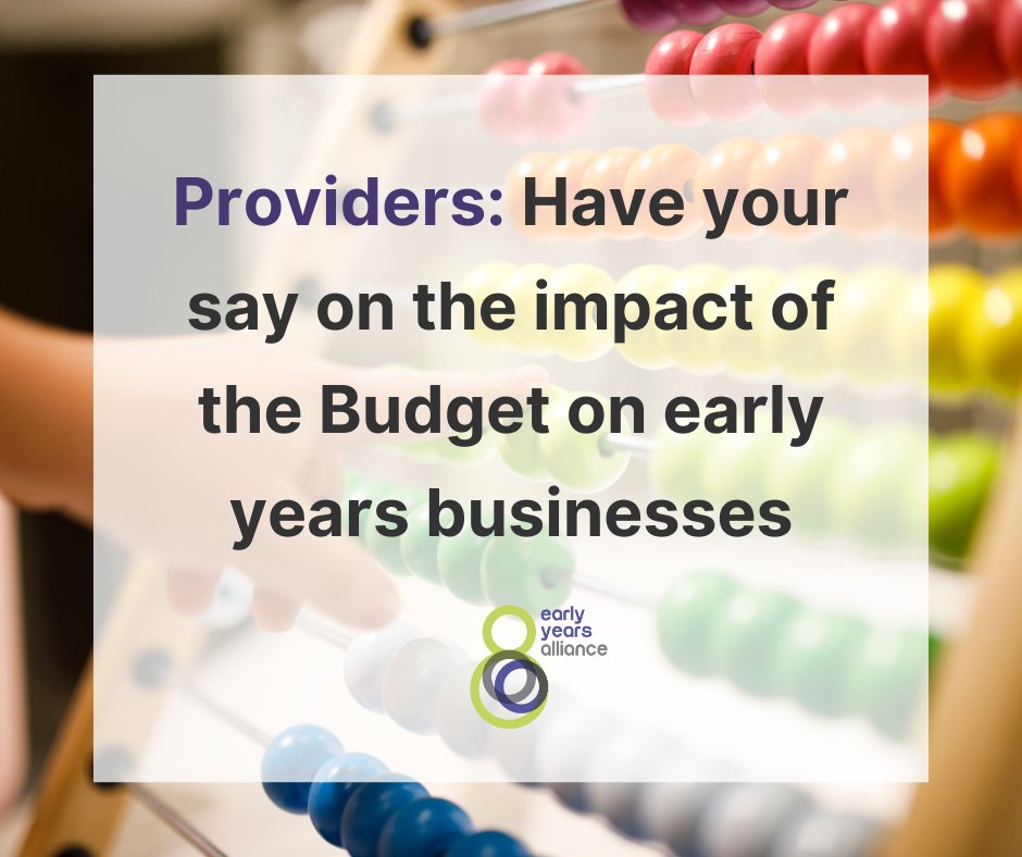 Following last week's Budget we've launched a short survey to ensure we have an accurate understanding of the potential impact of policies on EY settings to help inform ongoing government discussions

You can respond to the survey here: bit.ly/3YPG2wu

1/2