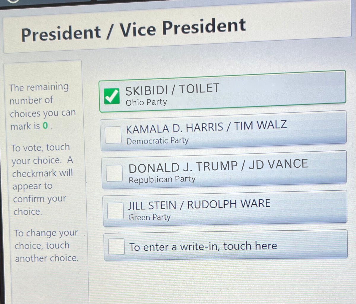 skibidimurad's tweet image. Just Finished Voting 🇺🇸

Study Real Cults who Vote for their Memecoin for President on #ElectionDay 

$SKBDI