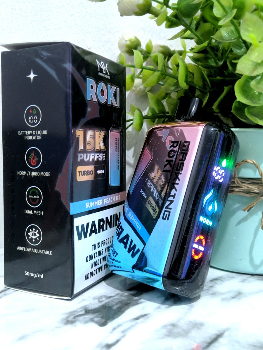 1270_896's tweet photo. This is another nice flavor of Maskking dispo, ROKI 15K Summer Peach Ice.
Thanks to @maskking_off
#maskkingtech #maskking #maskkingroki #disposablepod https://t.co/m7DQ7u91rI