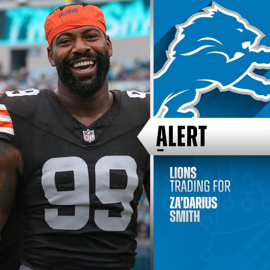 WELCOME TO THE DETROIT LIONS ZA’DARIUS SMITH 🔥

#OnePride