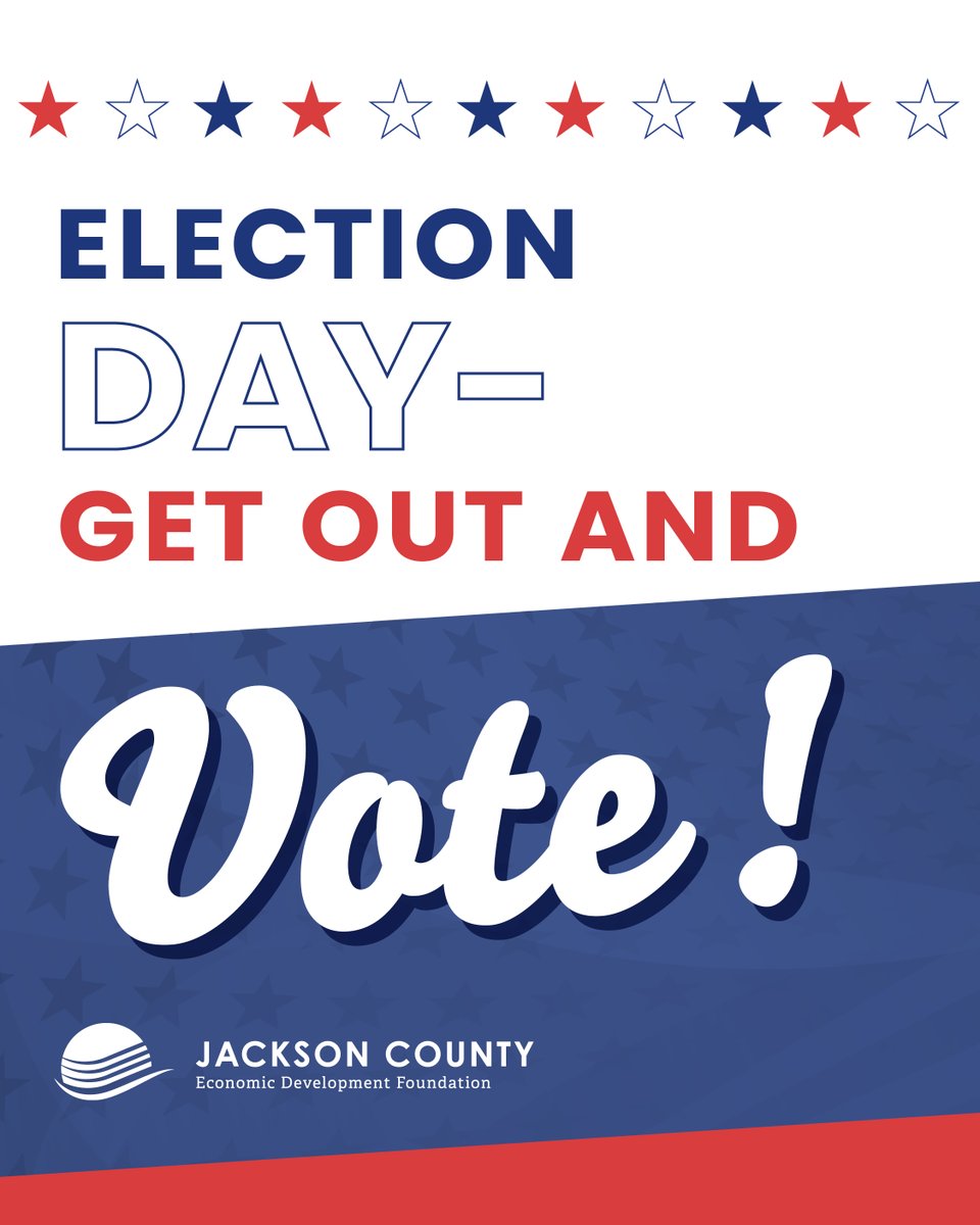 Your voice matters - to Jackson County and to our entire nation! Get out and vote today! Visit bit.ly/46D68V6 to find your polling place.