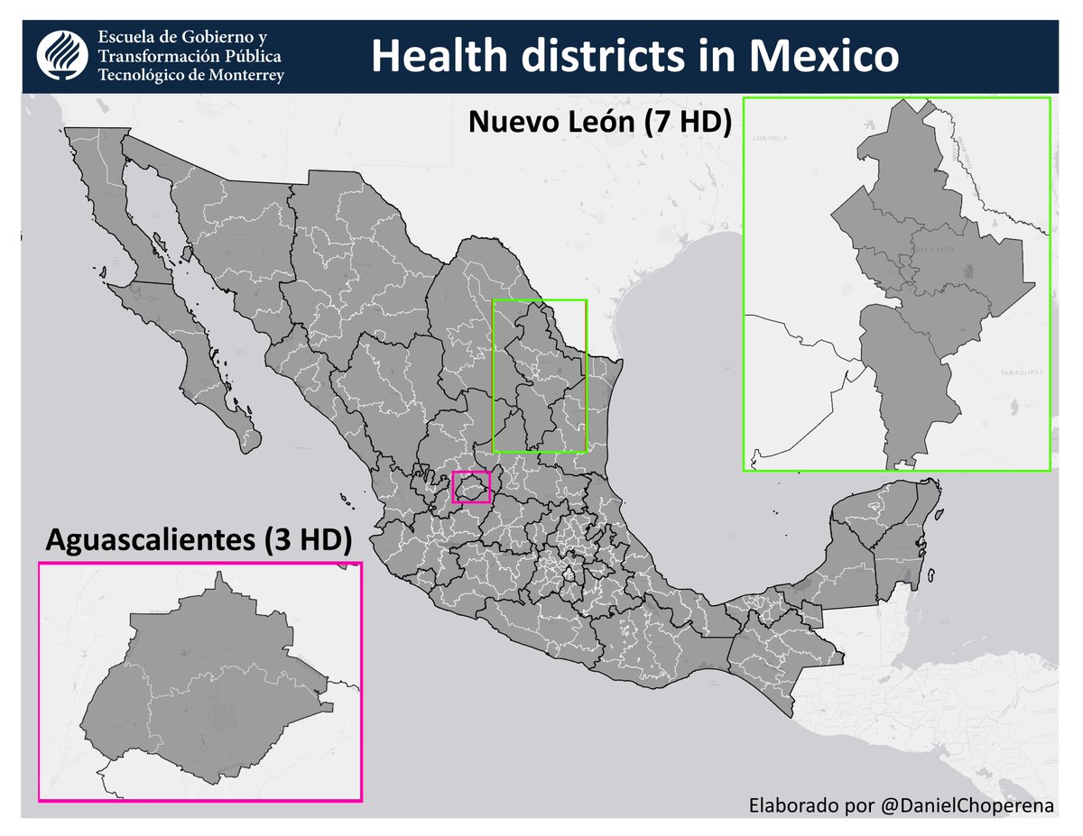 #30DayMapChallenge Día 2: Líneas

¿Sabías que los 2,446 municipios en México se agrupan en 244 Distritos de Salud? 📍

Estas zonas reflejan la organización de los servicios de salud dentro de cada estado.

¿Qué opinas de esta estructura? 🤔

<a href="/EGobiernoyTP/">Escuela de Gobierno</a> #FormamosElFuturo